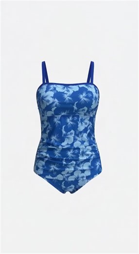 Women's Tankini Swimsuit, Sexy Backless Beachwear, Cross-Border Trendy Print, Floral Pattern Tankini, Split Bikini Set, Perfect for Vacation #tanktops #fullcoverageswimsuit #sheinbikini #flatteringswimwear #beachoutfits #swimcoverup #plussizebeachwear #onepieceswimdress #slimmingswimwear #targetswimsuits