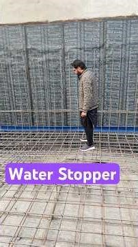 What is water stopper and why we use it?#waterstopper #waterproofing #basement #concretejoint