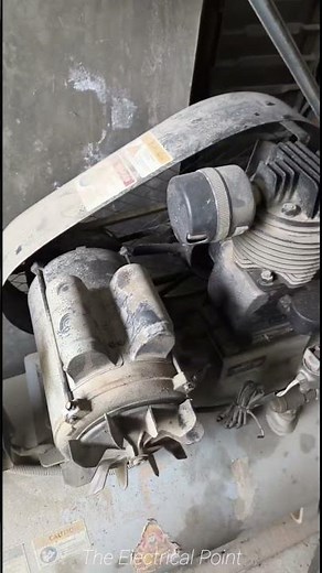 2HP Single Phase Air Compressor Starting Problem Due To Starting Capacitor #motor #aircompressor