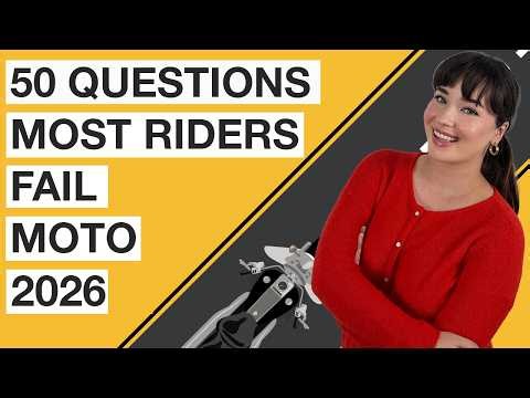 Most Riders Fail These 50 Motorcycle Test Questions 2026