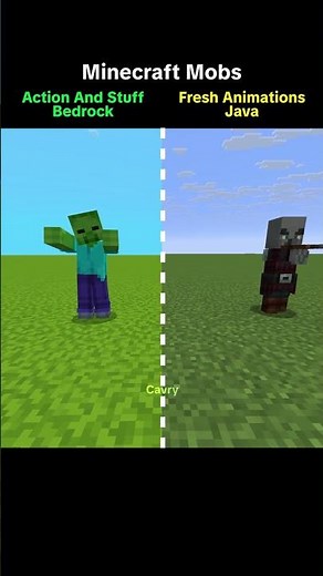Minecraft Mobs Java vs Bedrock