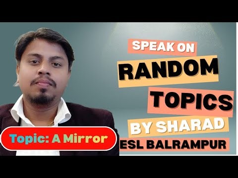 Random English Topic | 🎯 Topic of the Day: “A Mirror”