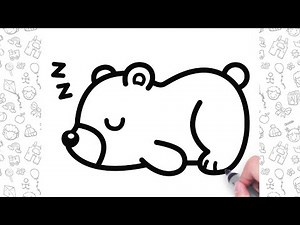 How To Draw a Cute Bear Step by Step!