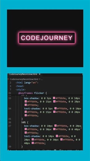 Create a Neon Glow Button Using HTML & CSS