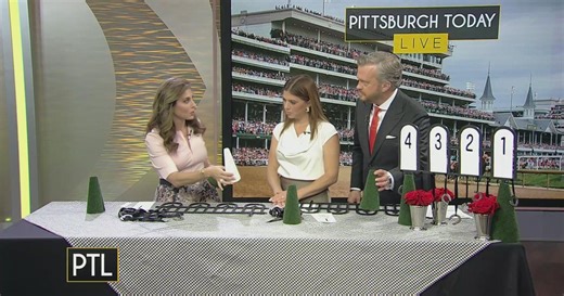 Making a starting gate table runner centerpiece for a DIY Kentucky Derby party