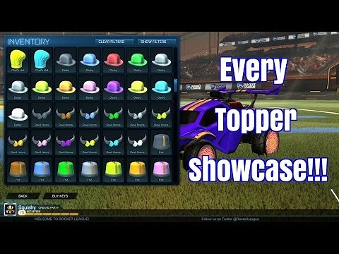 Rocket League - Every Topper Set Showcase!!!