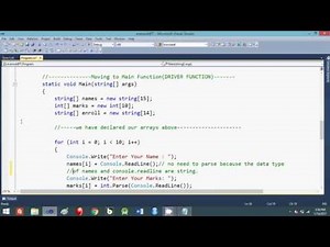 How to Use Arrays and Functions in C# Console Application