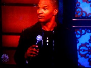 Blame it on the apple Juice By Jamie Foxx on Jay Leno Show :)