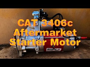 CAT 3406c starter motor install