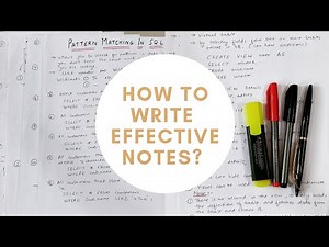 How To Write Neat And Effective Notes | How To Take Neat And Clean Notes