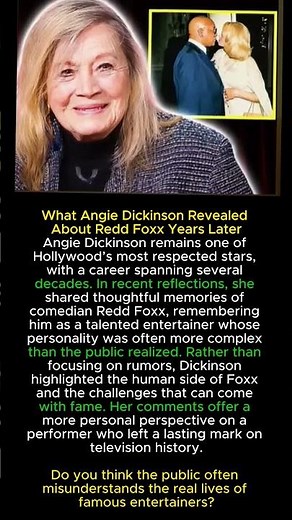 What Angie Dickinson Revealed About Redd Foxx Years Later