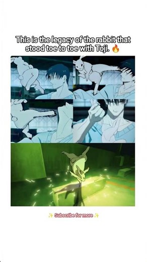 This is the legacy of the rabbit that stood toe to toe with Toji. 🔥