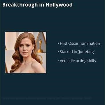 Actress Amy Adams Bio 2026