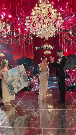 Replying to @d ga nyangka mereka suka banget sama hasilnyaaa🥹🥹🥹 live wedding painting of jennifer coppen & justin hubner bali, 14 june 2026 @Jennifer Hubner @Justin Quincy Hubner #liveweddingpainting