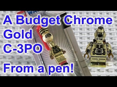 Getting a Chrome Gold Lego C-3PO on a budget