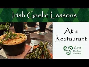 Irish Language Lesson | At a Restaurant