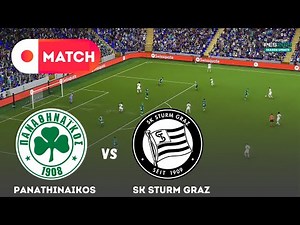Παναθηναϊκός vs Στουρμ Γκρατς | Europa League 2025 Match Simulation | eFootball PES 21 Gameplay