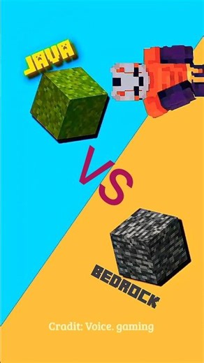 Java Vs Bedrock part 1 #viral #minecraft #shorts