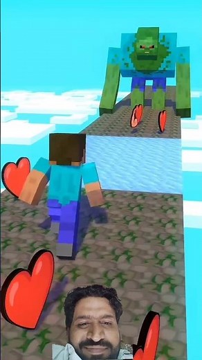 RUN Challenge With Steve VS Mutant Zombie ~•FUNNY Animation #minecraft #animationvsminecraft #short