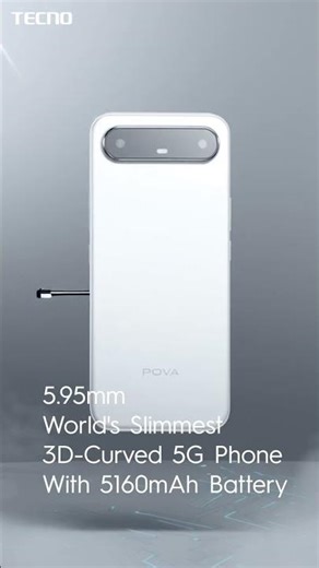 TECNO Slim | World's Slimmest 3D-Curved 5G Phone