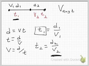 Average Velocity Example