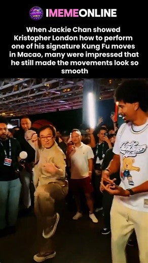When Jackie Chan showed Kristopher London one of his signature Kung Fu moves in Macao