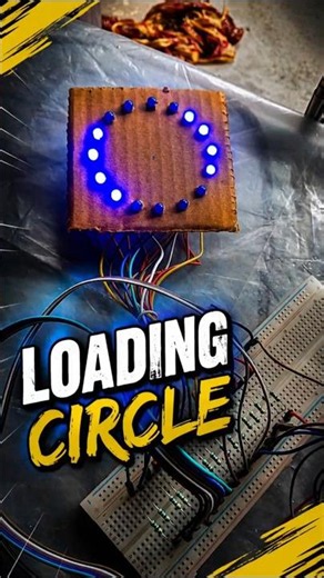 How to Make 16 LED Loading Circle with Arduino 🔥| Ohm Project #arduino #electronics #diy