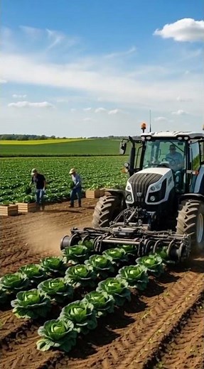 Smart Tractor Harvesting Crops in USA 🇺🇸🚜 | Future of American Farming