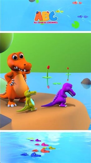 Five Little Crocodiles 🐊- Counting Song For Kids #shorts #kidssong #kenttheelephant