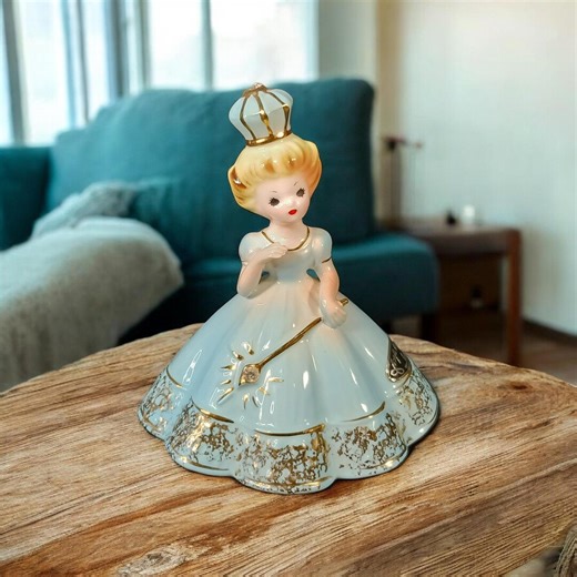 Vintage Josef Originals Girl Figurine Blue Dress Princess Rhinestone Wand Porcelain Rare – AS-IS - Etsy