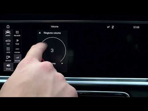 Comment régler le volume du téléphone sur PORSCHE Panamera 4S