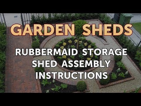 Rubbermaid Storage Shed Assembly Instructions