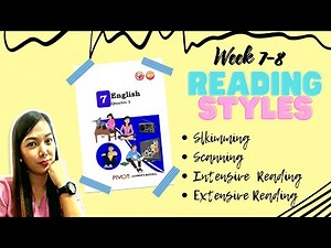 Guide in answering English 7 Module Week 7-8: Reading Styles (Taglish)