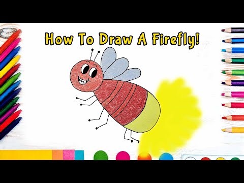 How To Draw A Firefly! (Art For Kids!) - Easy Step By Step Beginner Art/Drawing Lesson!