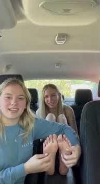 Foot Tickle Challenge in the Car – No Laughing... She Failed! 😂 #funny #laugh #challenge