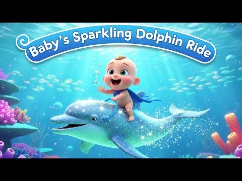 Baby’s Sparkling Dolphin Ride 🌊🐬✨ | Fun Learning Adventure for Kids | Preschool Educational Video