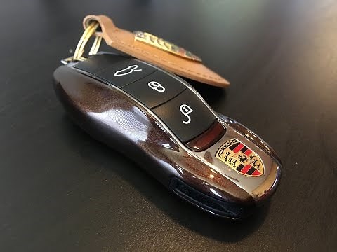 Porsche Key - Shell/Cover Replacement (Mahogany Metallic)