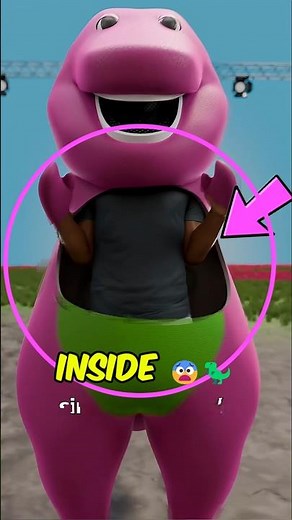 What It Was Really Like Inside Barney 😨🦖 #Barney #Nostalgia #Shorts