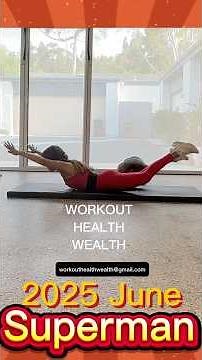 How to…Superman, step-by-step, 2025 June #sports #bodybuilding #motivation #strongabs #coreworkout