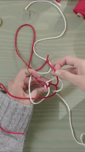 Make a macramé inspired candy cane - DIY by Søstrene Grene