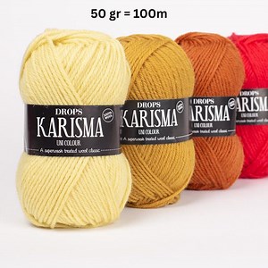 DROPS Karisma Yarn – Durable Wool Yarn, Superwash Wool Yarn for Knitting/crochet, Classic Yarn for Sweaters, Hats & Everyday Wear - Etsy
