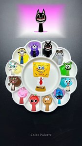 🌈Sprunki OC Color Mixing _ Guess the Mixed Color #colors #colormixing #sprunki #colormix #art1 | Color Palette