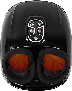 Daiwa Felicity Reflexology Foot Massager – Shiatsu Foot Massager with Heat, Kneading Rollers & Air Compression, 6 Intensity Levels, 2 Heat Settings, Automatic Programs, Deep Tissue Foot Massage