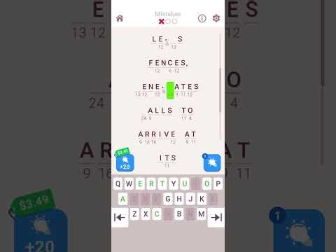 cryptogram: word logic puzzles (code 1492) level 13