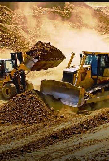 Bulldozer Slides and Hits Forklift on Construction Road #Bulldozer #Forklift #ConstructionAccident