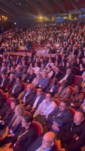 Israel on Instagram: "🇺🇸U.S. Ambassador, Mike Huckabee @govmikehuckabee addresses the 🇮🇱Foreign Ministry’s largest ever delegation to Israel. He’s brought tens of thousands of supporters to Israel. Multiply that by 1,000 pastors now visiting to understand the extent of support for Israel out there. 📸 @alonspiegelphotography"