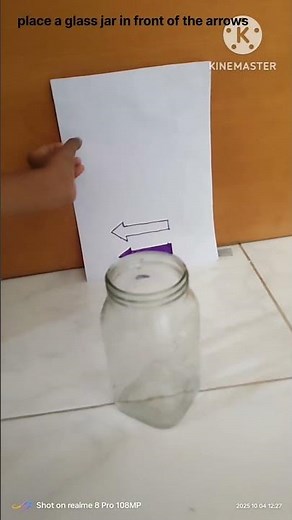 Easy science experiment to show refraction of light in water