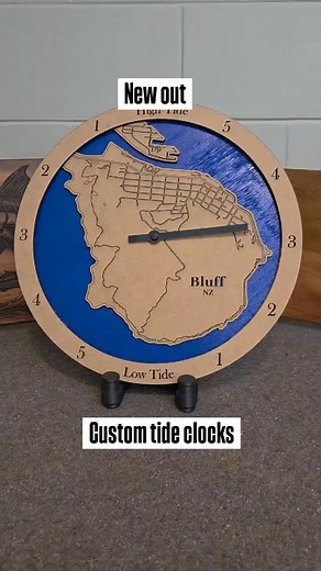 Check out this custom tide clock, we can make these to order for your location!! Limited number available before Xmas. #nzmade #fishinglife #oceanside #huntingandfishing #customgiftidea | Adam Side Hustle