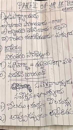 AP SSC GRAMMAR TELUGU PART2 MUST WATCH BEFORE EXAM #shortvideo #exam #viral #yt #10th #telugu #ytt