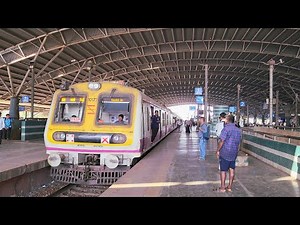 Railway Vibration at Turbhe: Panvel, Vashi, Nerul & Thane Trains in Formation